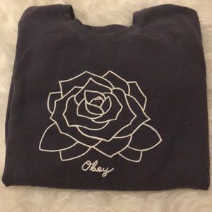 OBEY Embroidered Crew Neck